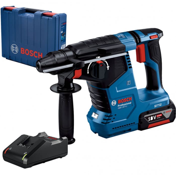 Bosch GBH 187-LI, 1 x GBA 18V 5.0Ah, GAL 18V-40