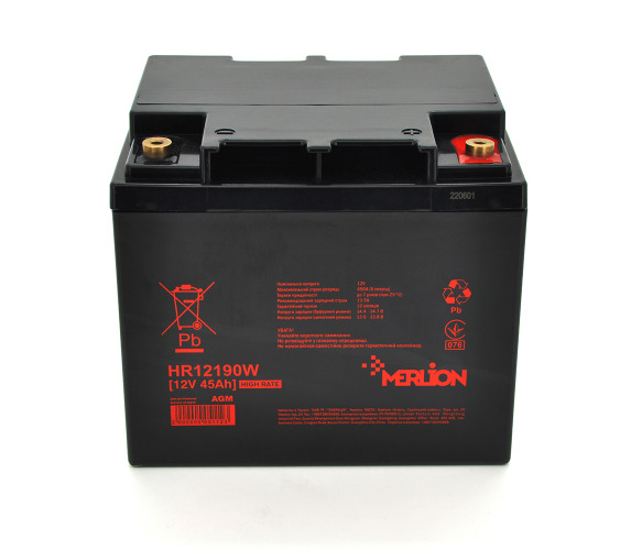 MERLION HR12190W, 12V 45Ah