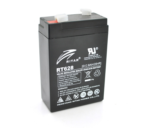 AGM RITAR RT628, Black Case, 6V 2.8Ah