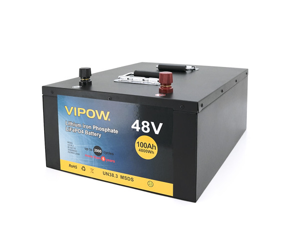 LiFePO4512-100/80 LiFePO4 51,2V 100Ah з вбудованою ВМS платою 80A (450*442*177)