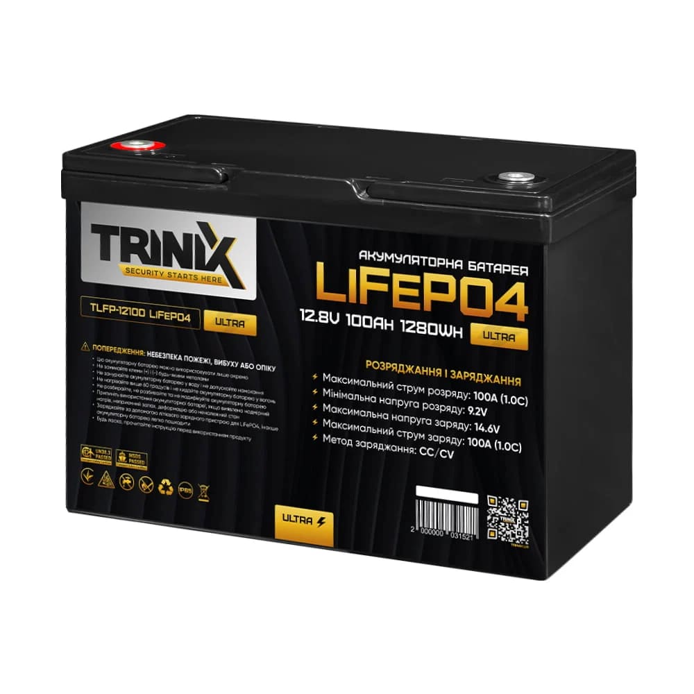 TRINIX 100 Ah 12V TLFP-12100 Ultra LiFePO4 (44-00085)