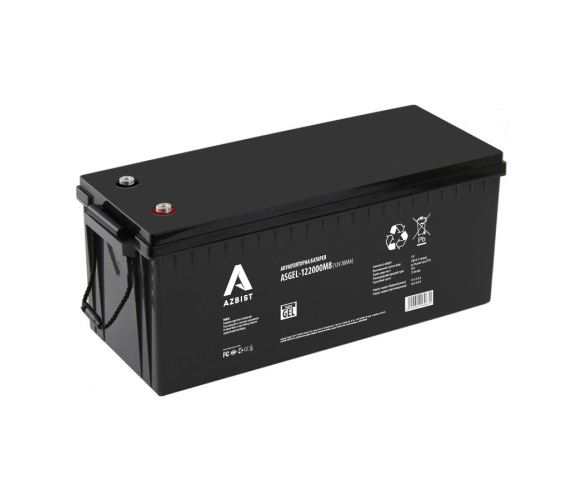 AZBIST ASGEL-122000M8, Black Case, 12V 200.0Ah (522 x 240 x 219) Q1/18
