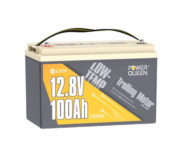 Power Queen PowerQueen-12V100Ah-LT 12V 100Ah Low-Temp, 1280Wh, BMS 100A (PowerQueen-128V100Ah-LT)