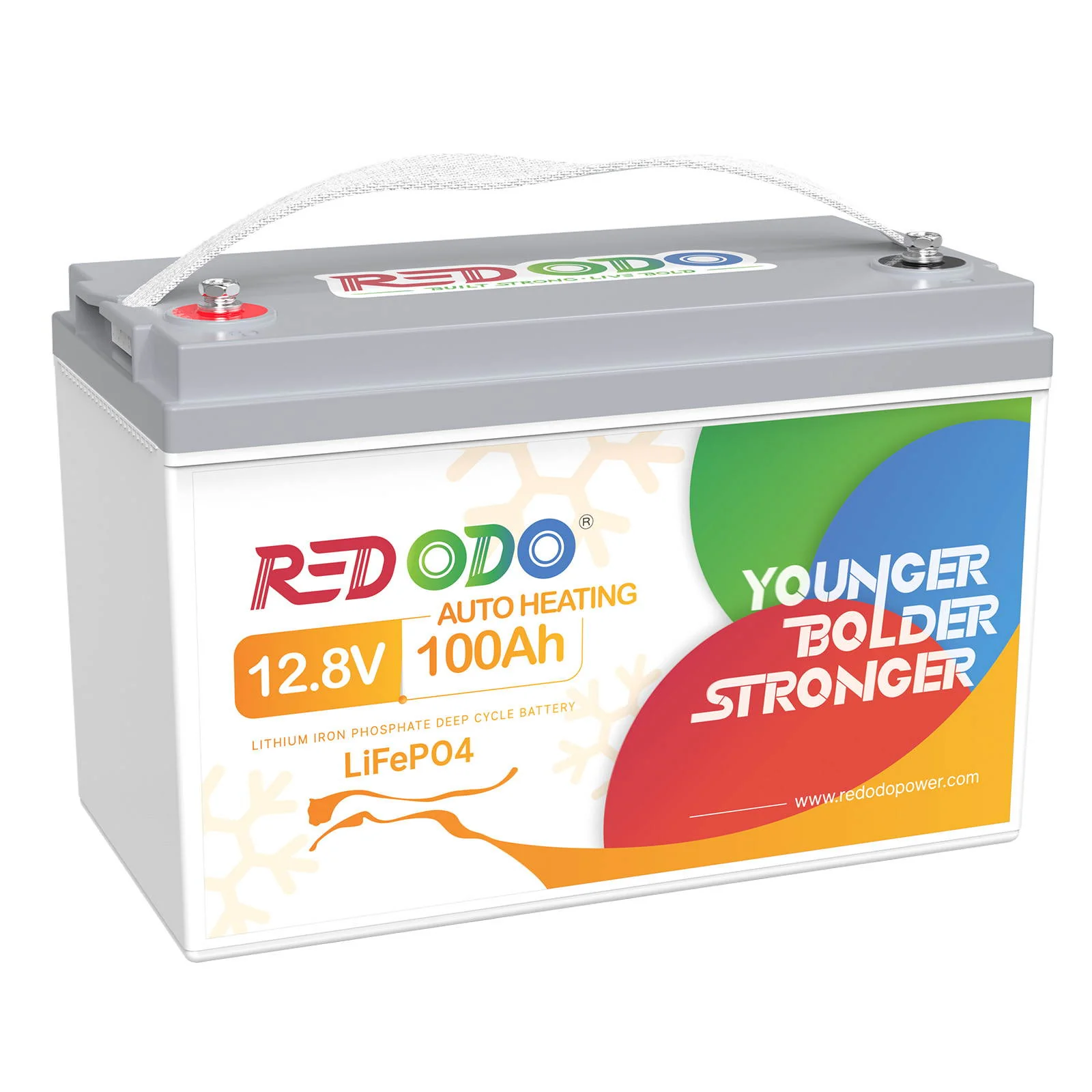 Redodo-12V100Ah-Sh 12V 100Ah Self-heating, 1280Wh, BMS 100A, 329*172*214мм