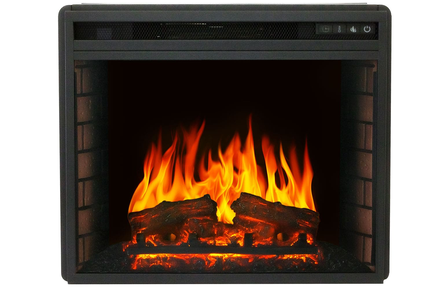 Електрокамін з обігрівом Royal Flame Vision 23 EF LED FX зі звуком, цегляною кладкою, дровами та ефектом тління