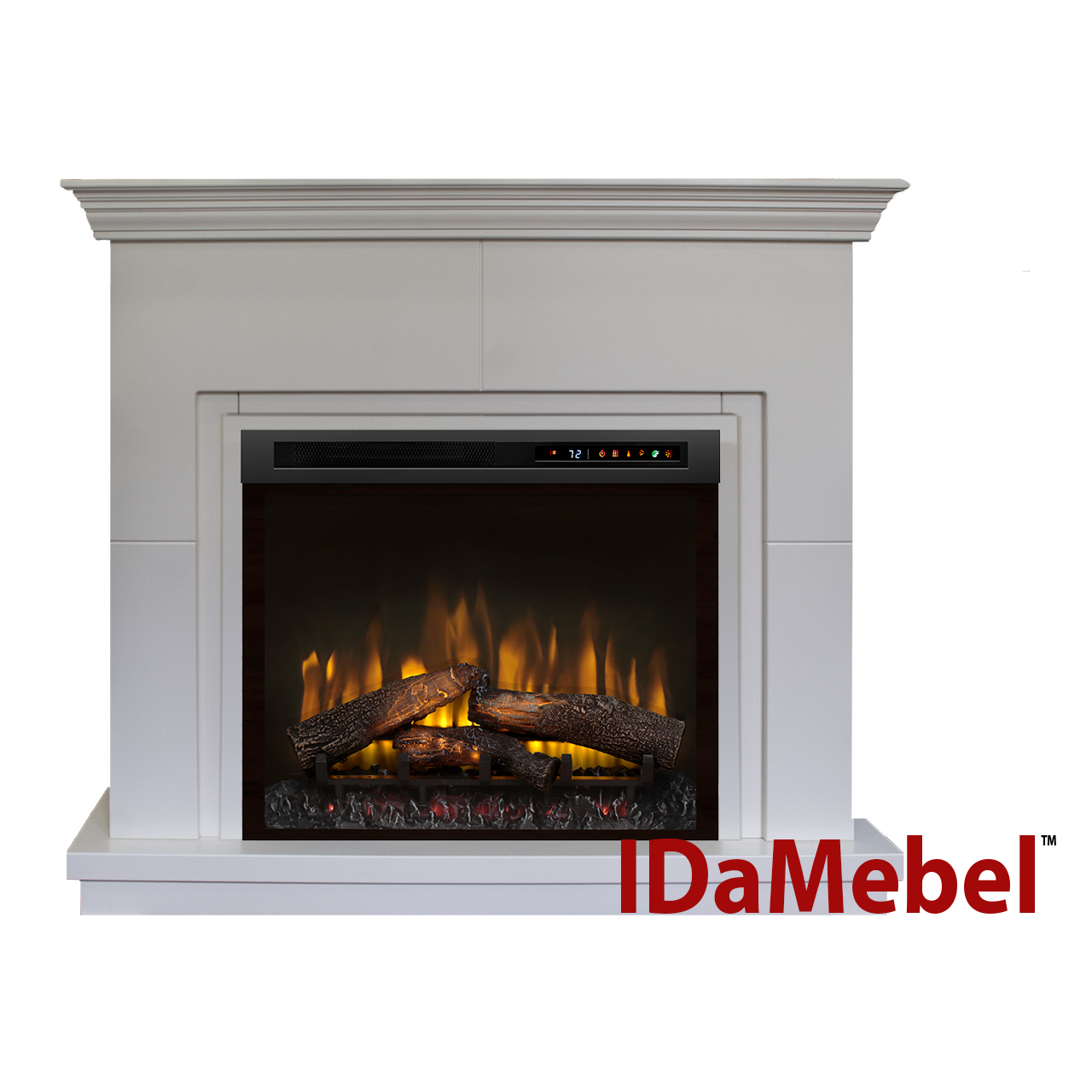 IDaMebel Каминокомплект IDaMebel Montreal XHD28L-INT Белый