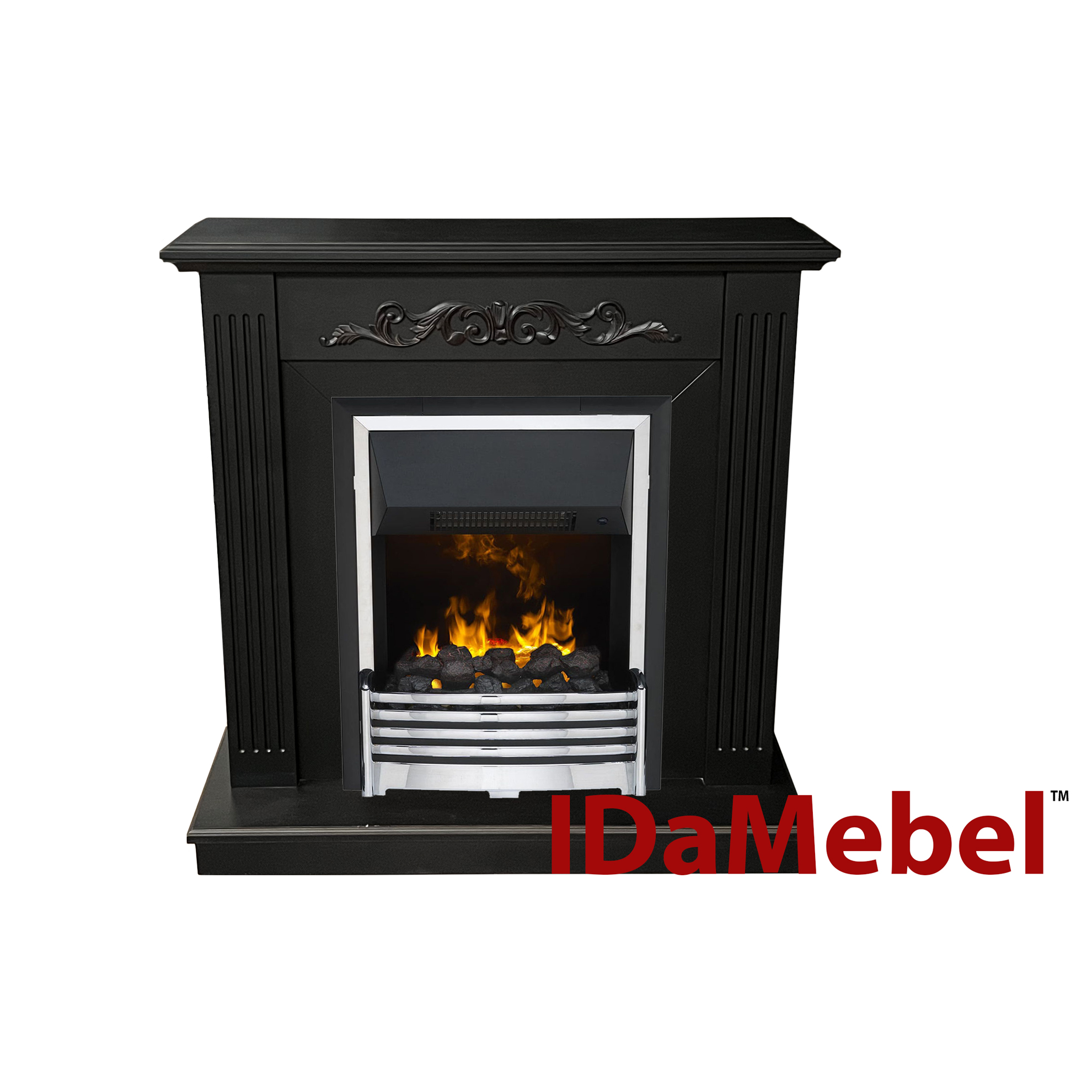 IDaMebel Каминокомплект IDaMebel Elaine темный шоколад Flagstaff
