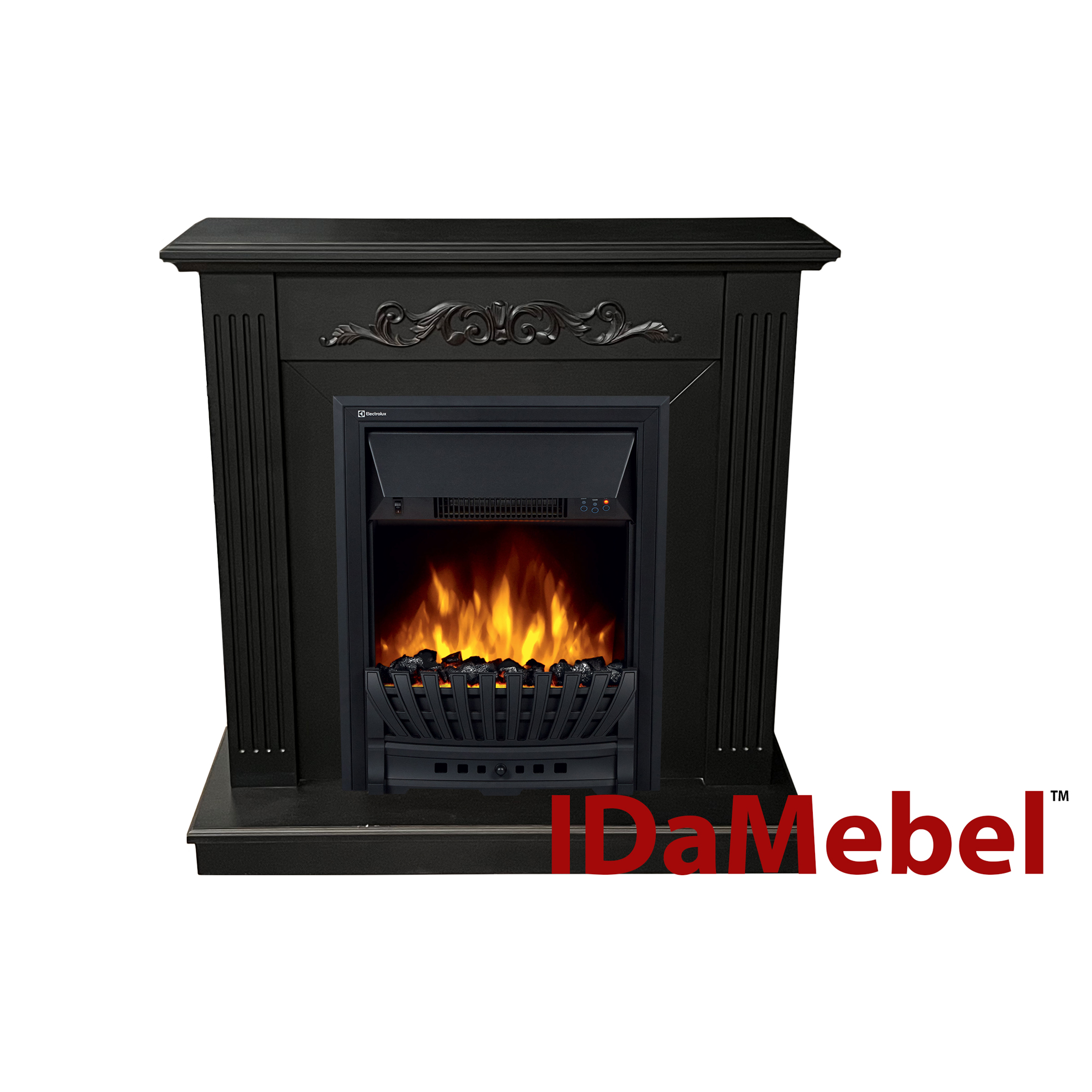 IDaMebel Каминокомплект IDaMebel Elaine темный шоколад Electrolux EFP/P-1020