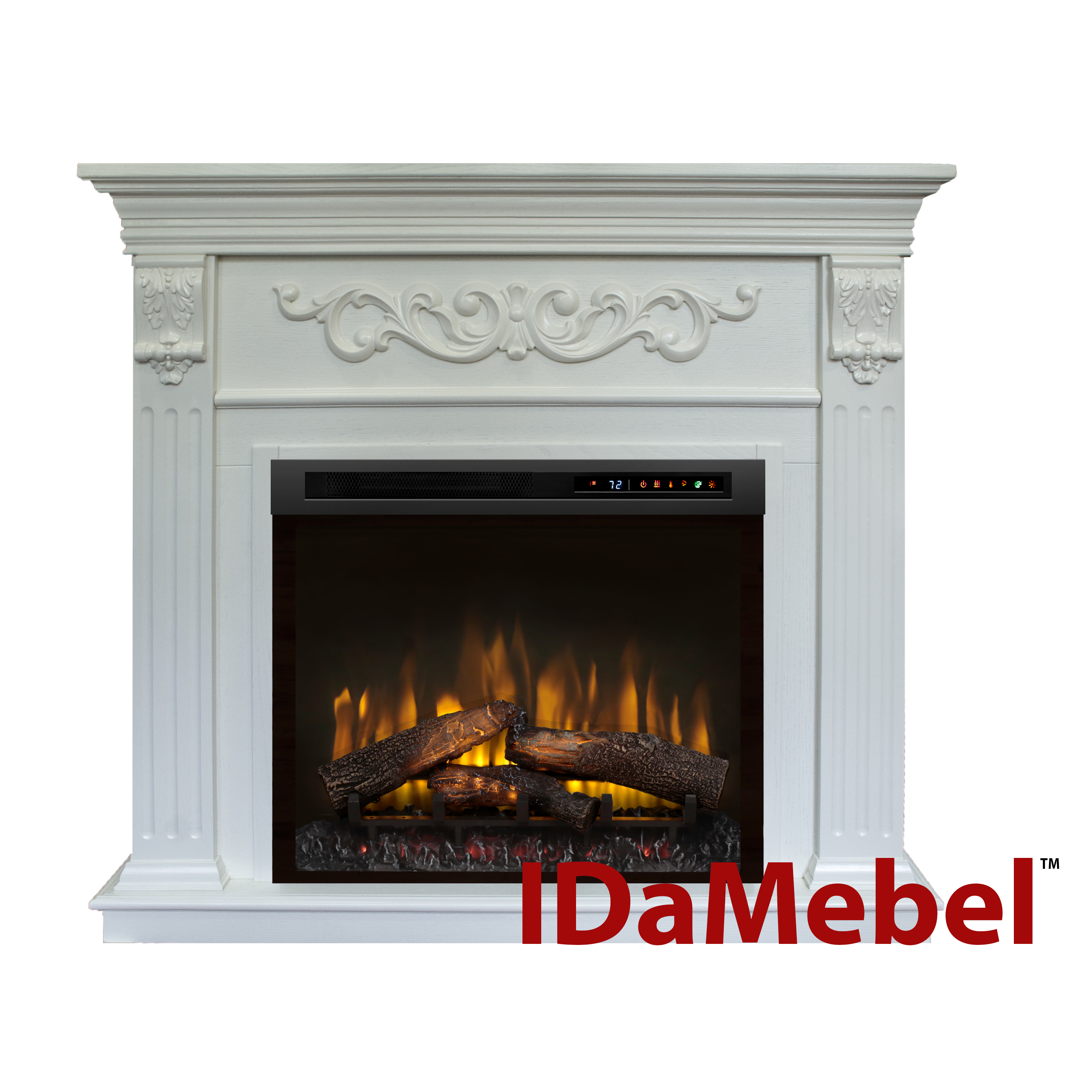 IDaMebel Каминокомплект IDaMebel Marseille Белый XHD28