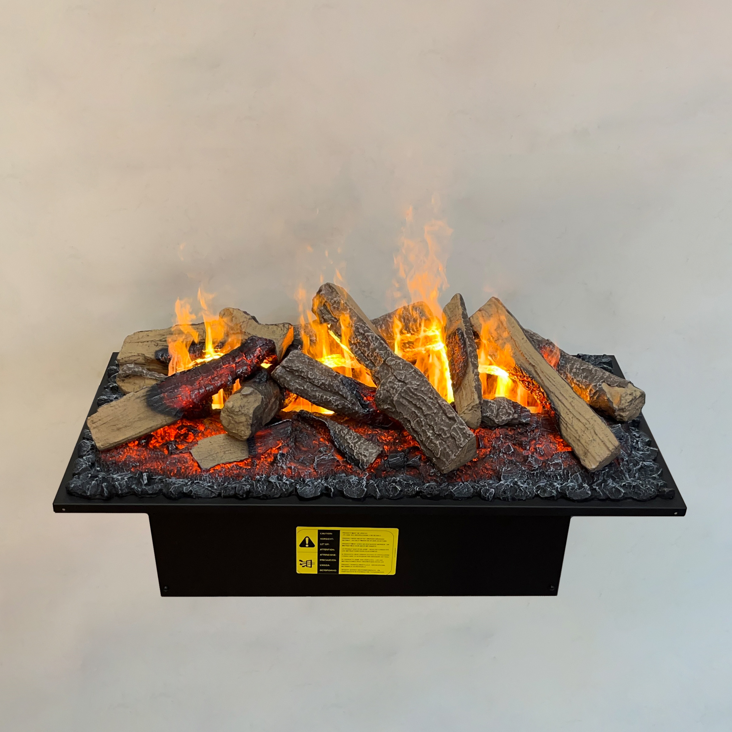 Электрокамин паровой Dimplex Opti-Myst Cassette 750 R SS с настоящим 3D эффектом пламени и звуком (с емкостями для воды, с дровами)