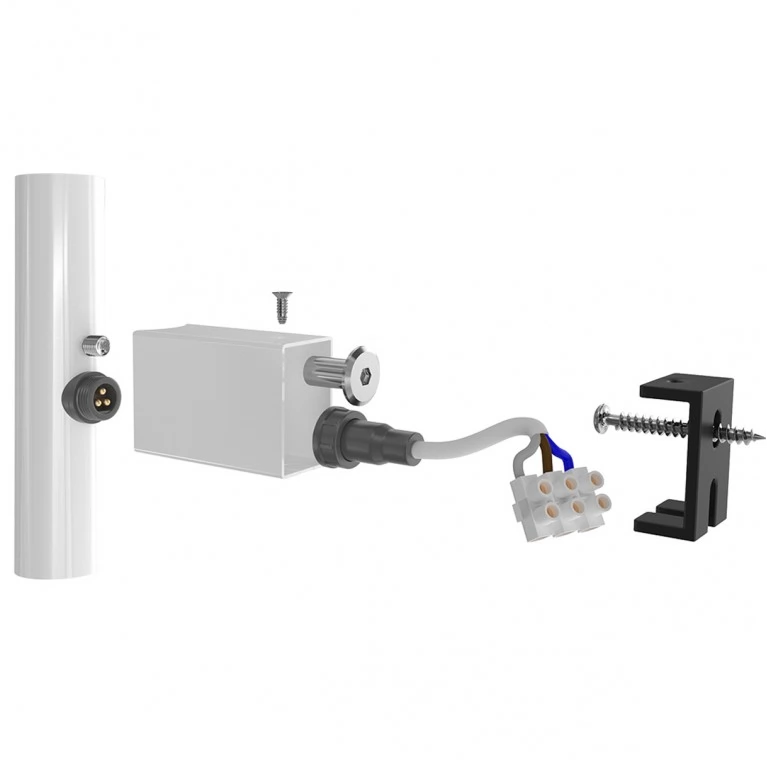 Комплект прихованого підключення Білий глянець (3.0.0900.0.WG) (3.0.0700.0.WG)