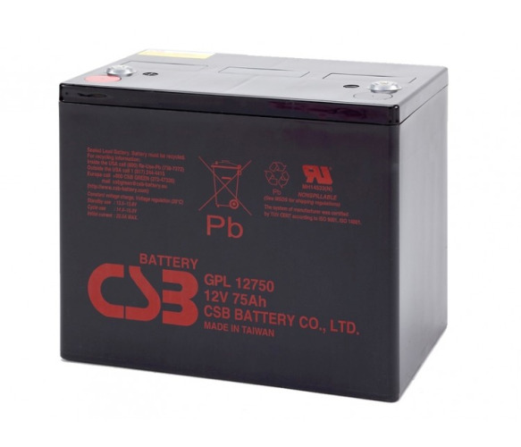 CSB GPL12750, 12V 75Ah (261х168х215мм)
