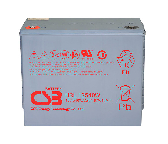 CSB HRL12540W, 12V 130Ah (343х170х274мм)
