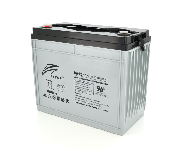 RITAR RA12-134, Gray Case, 12V 134.0Ah ( 340 x 173 x 287 ) Q1