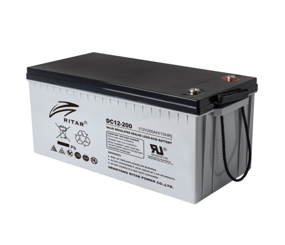 RITAR DC12-200C, Black Case, 12V 200.0Ah