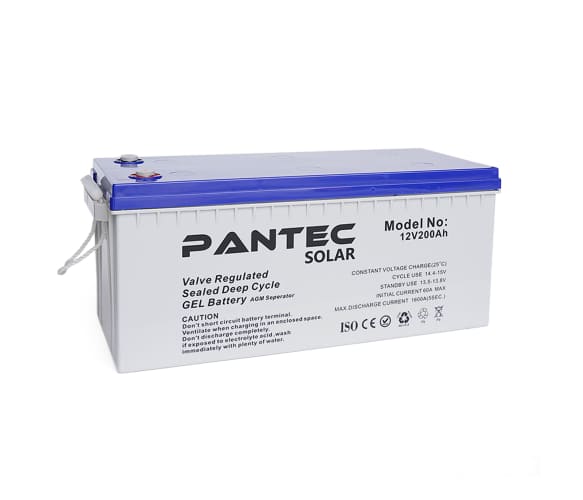 PANTEC PTG200-12 200-12 GEL 12V 200 Ah (522 x 240 x 224)
