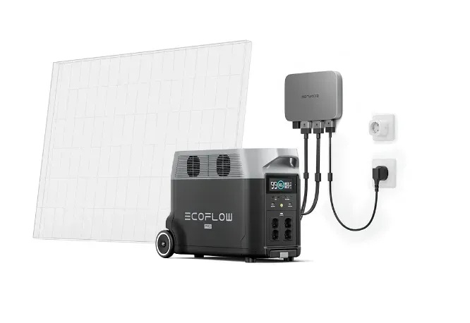 Комплект PowerStream - мікроінвертор 600W + зарядна станція Delta Pro