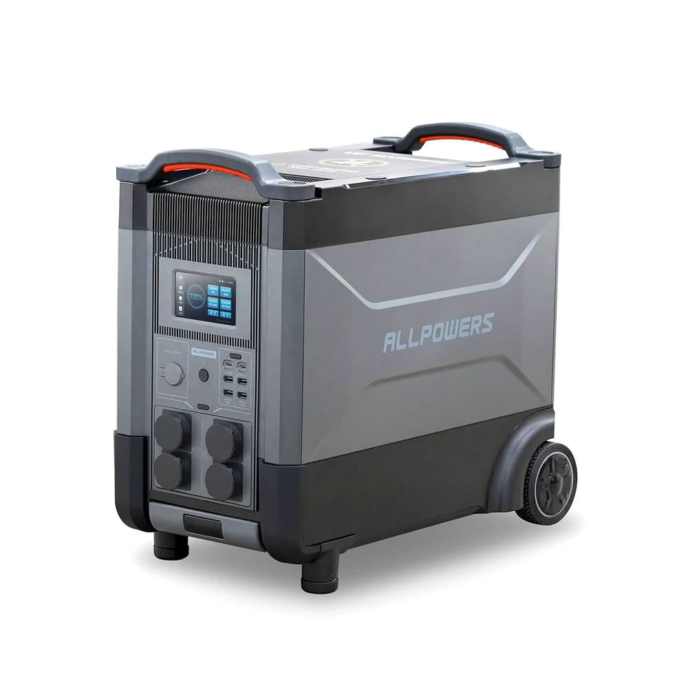Allpowers R4000 APP Control, Wi-Fi, Bluetooth, 4000W, 3456Wh LiFePO4 3500Cycles, MPPT 3000w max, CAR port, DC12/24V, 4хAC 220V, 2xUSB-TYPE-C 100W, 2xUSB-A 18W, 2xUSB-A 12W, XT60, wireless 15W, Fast cha