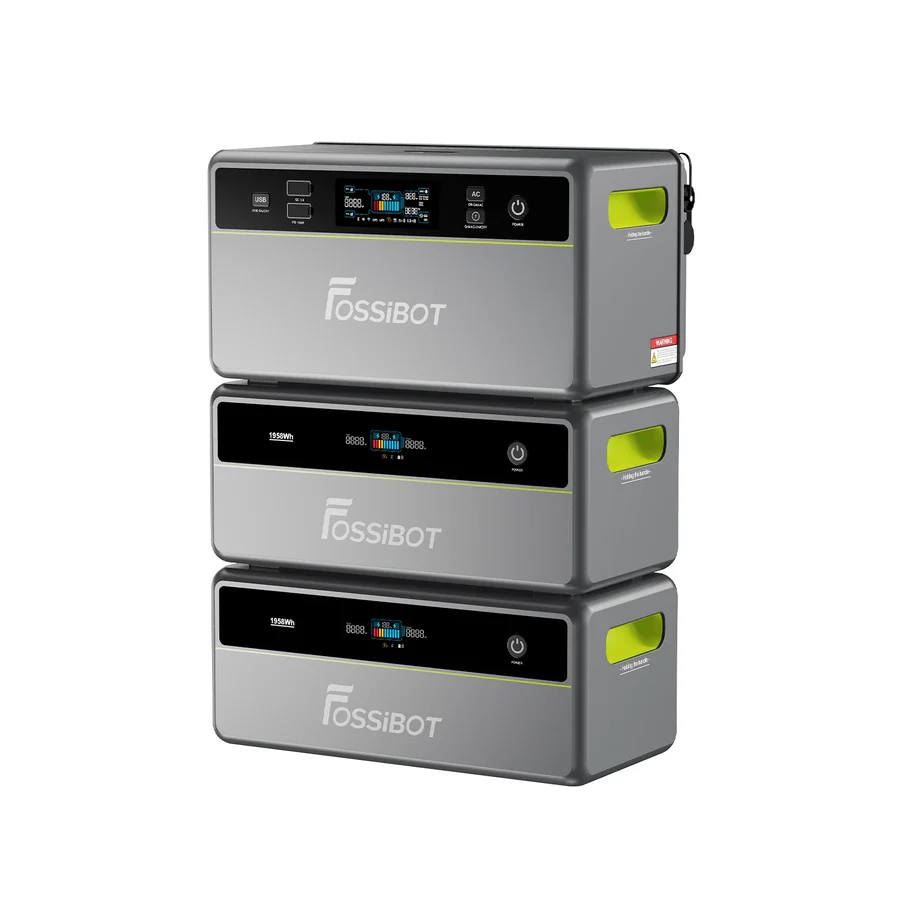 FOSSiBOT All-in-One Solar station FBP1200W+2Battery, APP Control, WiFi, 5874Wh LiFePO4 6000Cycles, MPPT 2000W max, 3хAC 220, 1xUSB-15W, 1хUSB-C(100W), Fast charge 90min, Bluetooth, Heating, IP65, -20-